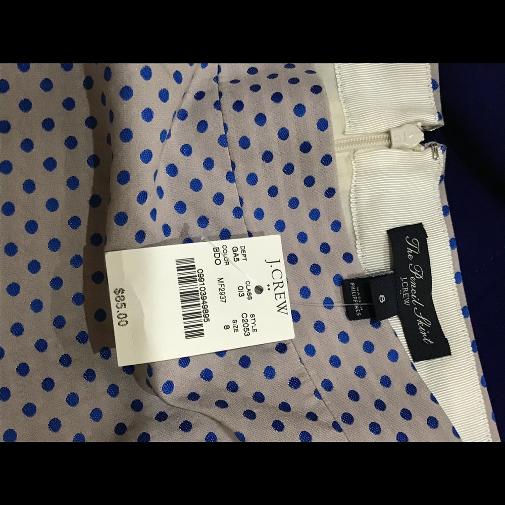 J. Crew • Jacquard Swiss Dot Pencil Skirt - Picture 6 of 6